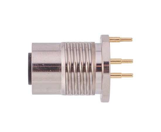 M12板后安装孔型插座 插板式 接地款}