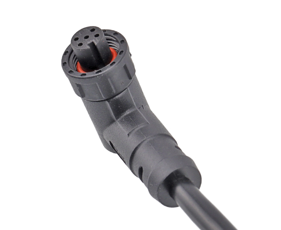 E7 Right angle Female Overmolded Plug(Threaded)}