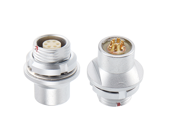 B系列-MEG 固定式插座-水密或真空密封(后面板安装)}